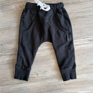 Little Bipsy Black Joggers 6-12 months